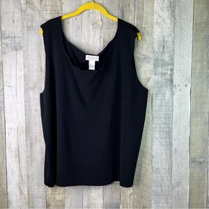 e’lana by Tanner Size 3 Black Super Stretchy Tank Top Tunic